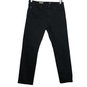 AG Adriano Goldschmied The Graduate Black Tailored Leg Denim Jeans
